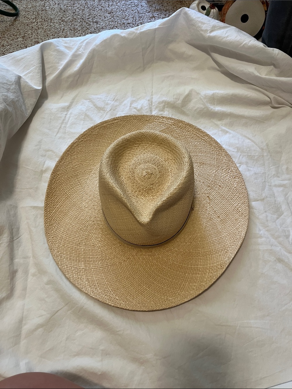 Cuyana Natural Straw Wide-Brim Hat
